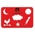 Stock Weather Stencil w/Cloud & Lightning Bolt Cutouts - 1 Color